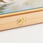 Нарды "Парусник", деревянная доска 50 х 50 см, с полем для игры в шашки - фото 33375299