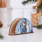 Салфетница "Дед Мороз и Снегурочка", 13,5×3,1×6 см - Фото 3