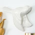 Декор настенный керамика "Белая птица" 4,5х14х18,8 см - Фото 2