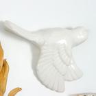Декор настенный керамика "Белая птица" 4,5х14х18,8 см - Фото 3