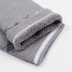 Носки детские махровые, цвет серый, размер 14-16 - Фото 4