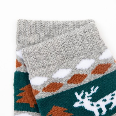 Носки детские махровые, цвет серый, размер 18-20