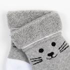 Носки детские махровые, цвет серый, размер 18-20 - фото 23132011