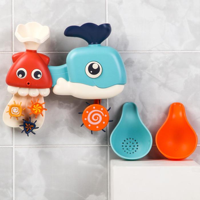 Набор игрушек для купания «Кит - мельница» 51120
