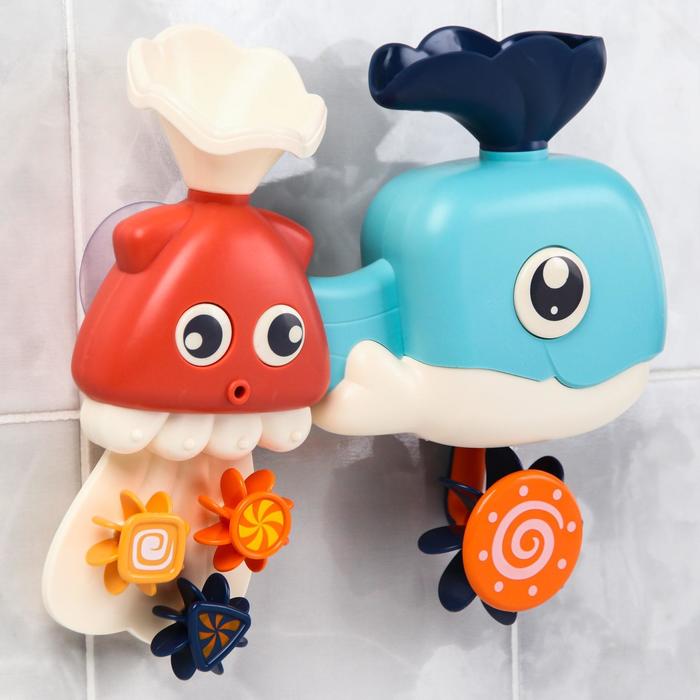 Набор игрушек для купания «Кит - мельница» 51120