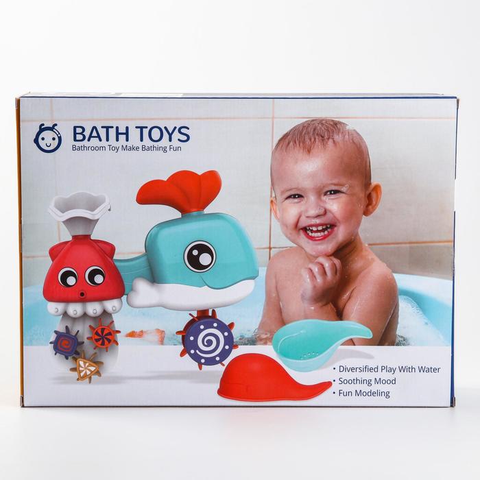 Набор игрушек для купания «Кит - мельница» 51120
