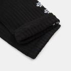 Носки новогодние женские «Снежинки» MINAKU цвет чёрный, размер 36-37 - Фото 3