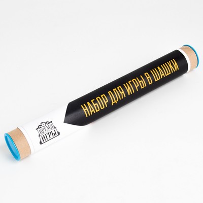 Шашки, настольная игра, поле винил 30×30 см, 24 шт., d=3 см, h=0.9 см, в тубусе