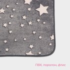 Коврик для ванной и туалета Доляна «Светящиеся звёзды», 50×80 см, серый - Фото 3