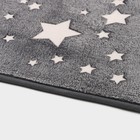 Коврик для ванной и туалета Доляна «Светящиеся звёзды», 50×80 см, серый - Фото 4