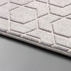 Коврик для ванной светящийся в темноте Доляна «Светящиеся фигуры», 50×80 см, серый - Фото 3