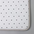 Коврик для ванной светящийся в темноте Доляна «Светящиеся фигуры», 50×80 см, серый - Фото 5