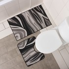 Коврики для ванной и туалета Доляна «Песок», 2 шт.: 50×80 см, 50×40 см - Фото 4