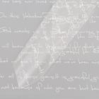 Пленка для декора и флористики, глянцевая, белая, однотонная, «Письмо», двусторонняя, лист 1 шт., 0.57×5 м ±5% см - Фото 1