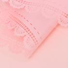 Пленка для декора и флористики, глянцевая, розовая, однотонная, двусторонняя, универсальная, "Кружева", лист 1шт., 58 х 58 см - Фото 4