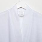 Халат вафельный мужской «Экономь и Я», 100% хлопок, 200 г/м², белый - Фото 3