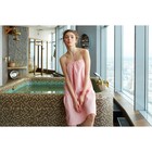 Полотенце вафельное Экономь и Я «Парео» 80×144 см, цвет пыльно-розовый, 100%хл, 200 г/м² - Фото 6