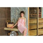 Полотенце вафельное Экономь и Я «Парео» 80×144 см, цвет пыльно-розовый, 100%хл, 200 г/м² - Фото 7