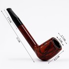 Трубка для курения табака "Командор", классическая, 6.9 х 4.9 х 4.3 см - Фото 1