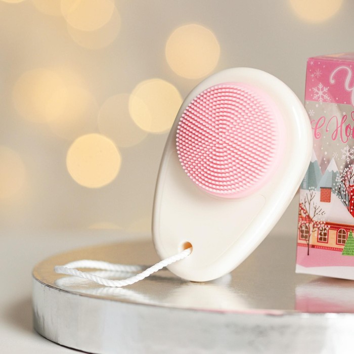 Массажер-щеточка для умывания лица «Чудес в Новом году», 2 в 1 24113