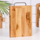 Доска разделочная Дарим Красиво «Прямоугольник», металлическая ручка, 24×18×1.8 см, дерево - Фото 3