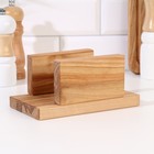 Набор досок разделочных Дарим Красиво «Прямоугольник», 3 шт., 32×22×1.8 см, 29×20×1.8 см, 24×18×1.8 см, дерево - Фото 4