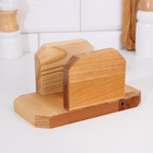 Набор досок разделочных Дарим Красиво «Прямоугольник», 3 шт., 32×22×1.8 см, 29×20×1.8 см, 24×18×1.8 см, дерево - Фото 5