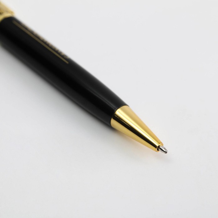 Ручка в подарочном футляре «Чудесному учителю», металл, синяя паста, 1.0 мм - фото 1927758555