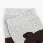 Носки женские махровые «Медвежонок», цвет коричневый, размер 23-25 - Фото 3