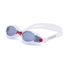 Очки для плавания Atemi B504, силикон, цвет белый/красный - фото 298498064