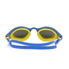 Очки для плавания Atemi N5300, силикон, цвет синий/жёлтый - Фото 3