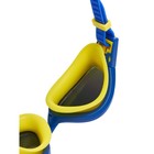 Очки для плавания Atemi N5300, силикон, цвет синий/жёлтый - Фото 4