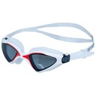 Очки для плавания Atemi N8501, силикон, цвет белый/красный - фото 301777344