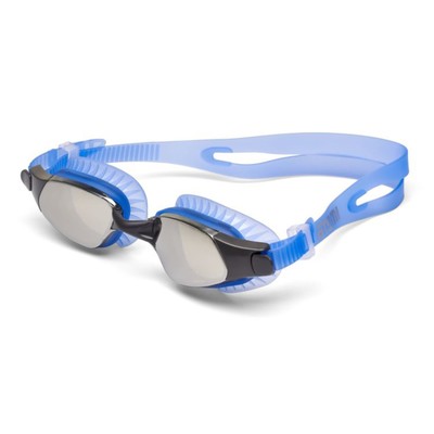 Очки для плавания Atemi B301M, зеркальные, силикон, цвет синий