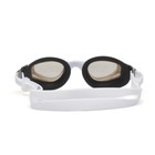 Очки для плавания Atemi N9303M, силикон, цвет белый/чёрный - Фото 3
