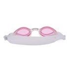 Очки для плавания Atemi N7601, детские, силикон, цвет розовый - Фото 3
