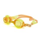 Очки для плавания Atemi S305, детские, PVC/силикон, цвет жёлтый/оранжевый - фото 298498222