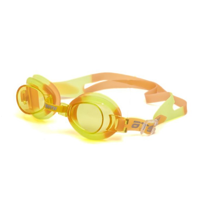 Очки для плавания Atemi S305, детские, PVC/силикон, цвет жёлтый/оранжевый - Фото 1
