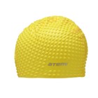 Шапочка для плавания Atemi BS30, силикон, цвет жёлтый - Фото 2