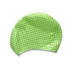 Шапочка для плавания Atemi BS80, силикон, цвет зелёный - Фото 4