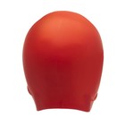 Шапочка для плавания Atemi EC102, силикон c «ушами», цвет красный - фото 9849551