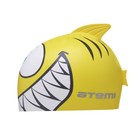 Шапочка для плавания Атеми FC201, силикон детская, рыбка, цвет жёлтый - Фото 2