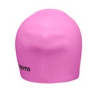 Шапочка для плавания ATEMI LC-04, силикон, для длинных волос, цвет розовый - Фото 4