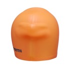 Шапочка для плавания ATEMI LC-08, силикон, для длинных волос, цвет оранжевый - Фото 3