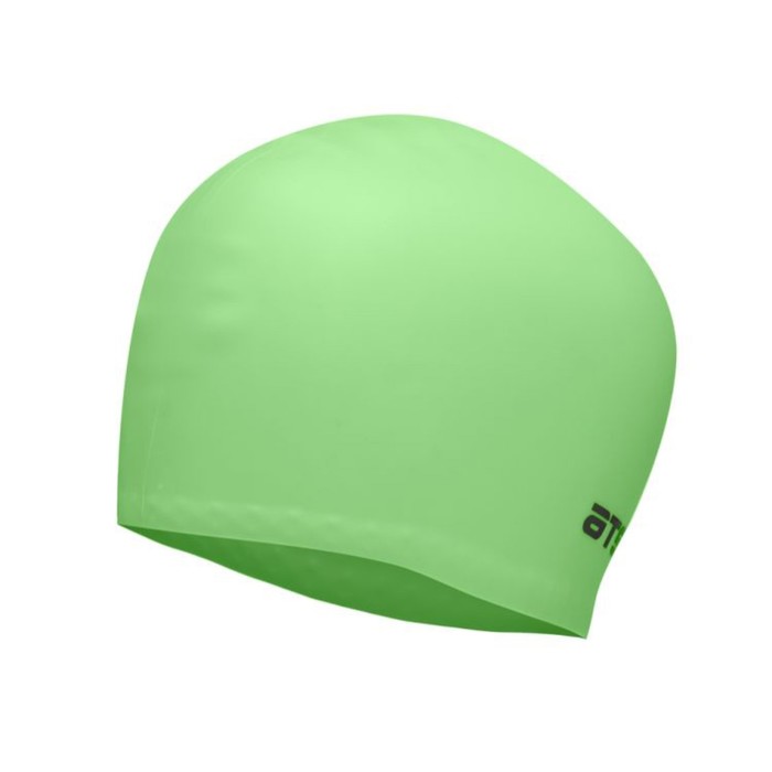 Шапочка для плавания ATEMI LC-09, силикон, для длинных волос, цвет зелёный