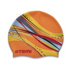 Шапочка для плавания Atemi PSC303, детская, силикон, цвет оранжевый - фото 301283168