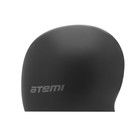 Шапочка для плавания Atemi SC101, силикон, цвет чёрный - Фото 3