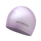 Шапочка для плавания Atemi SC105, силикон, цвет розовый - фото 298498369