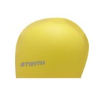 Шапочка для плавания Atemi SC107, силикон, жёлтая - Фото 2
