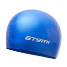 Шапочка для плавания Atemi SC302, силикон, цвет синий - фото 109510544